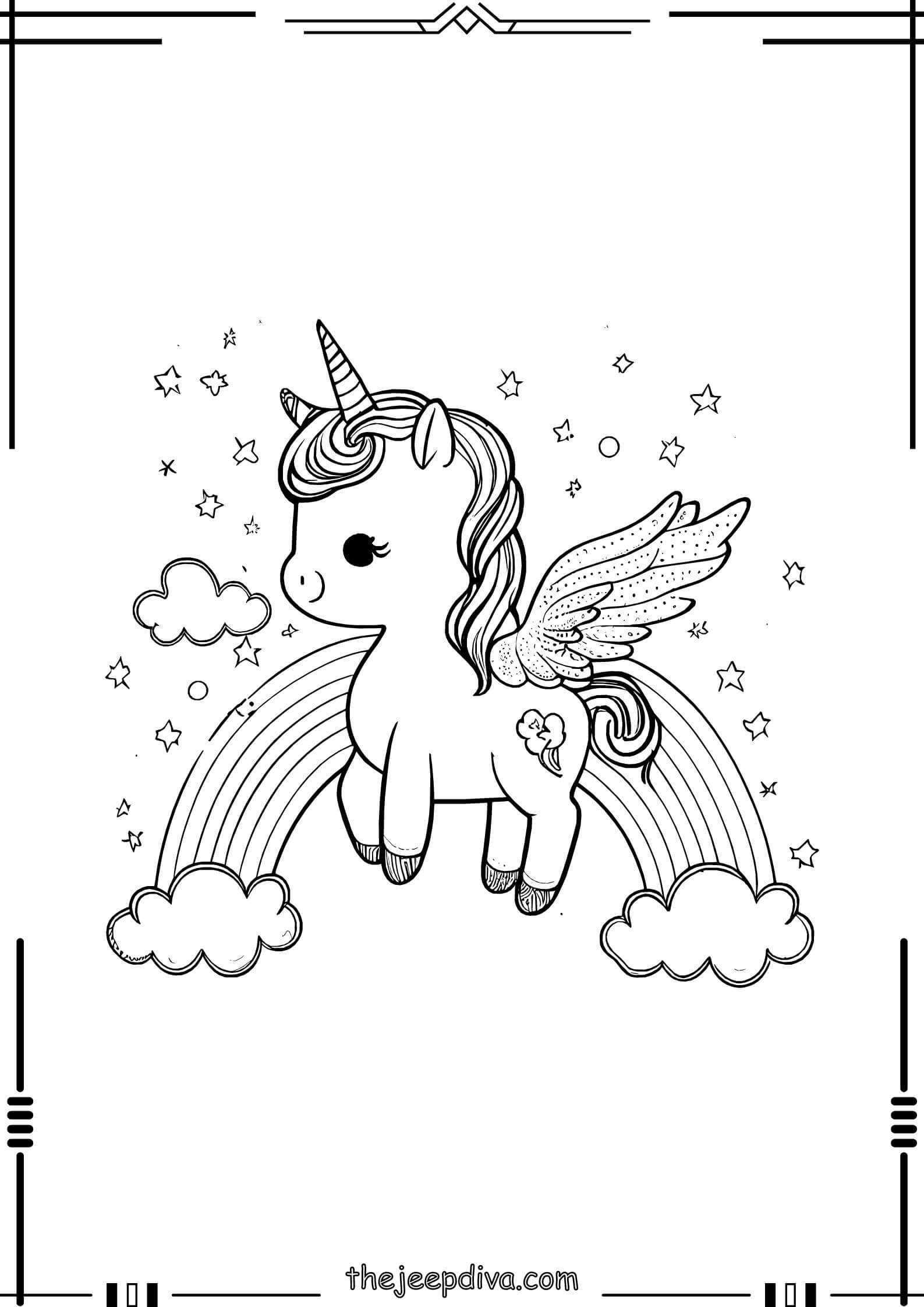 unicorn-coloring-page-easy-13