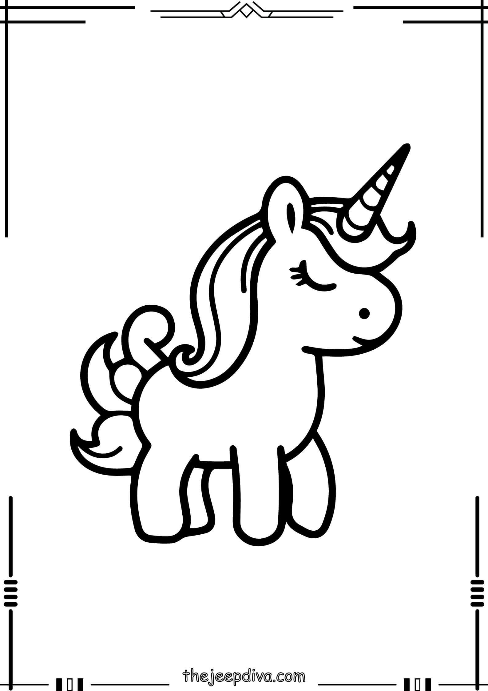unicorn-coloring-page-easy-2