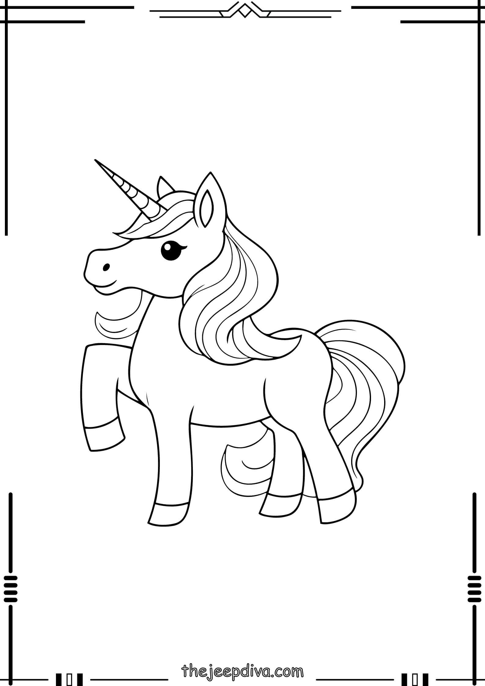 unicorn-coloring-page-easy-4