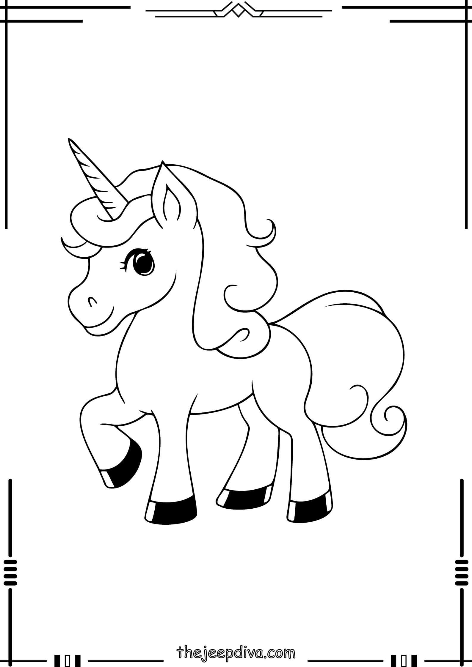 unicorn-coloring-page-easy-5