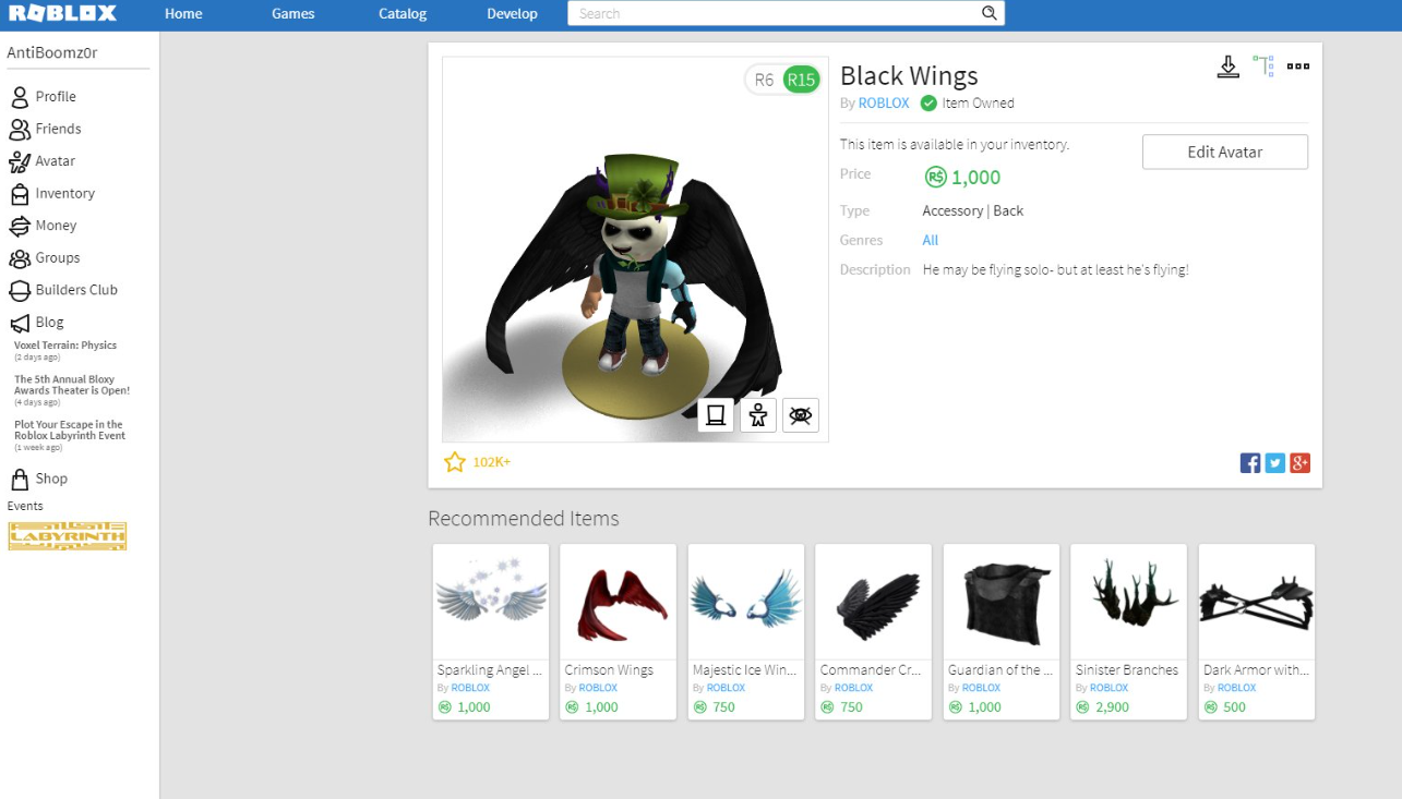 BTRoblox on the Roblox website