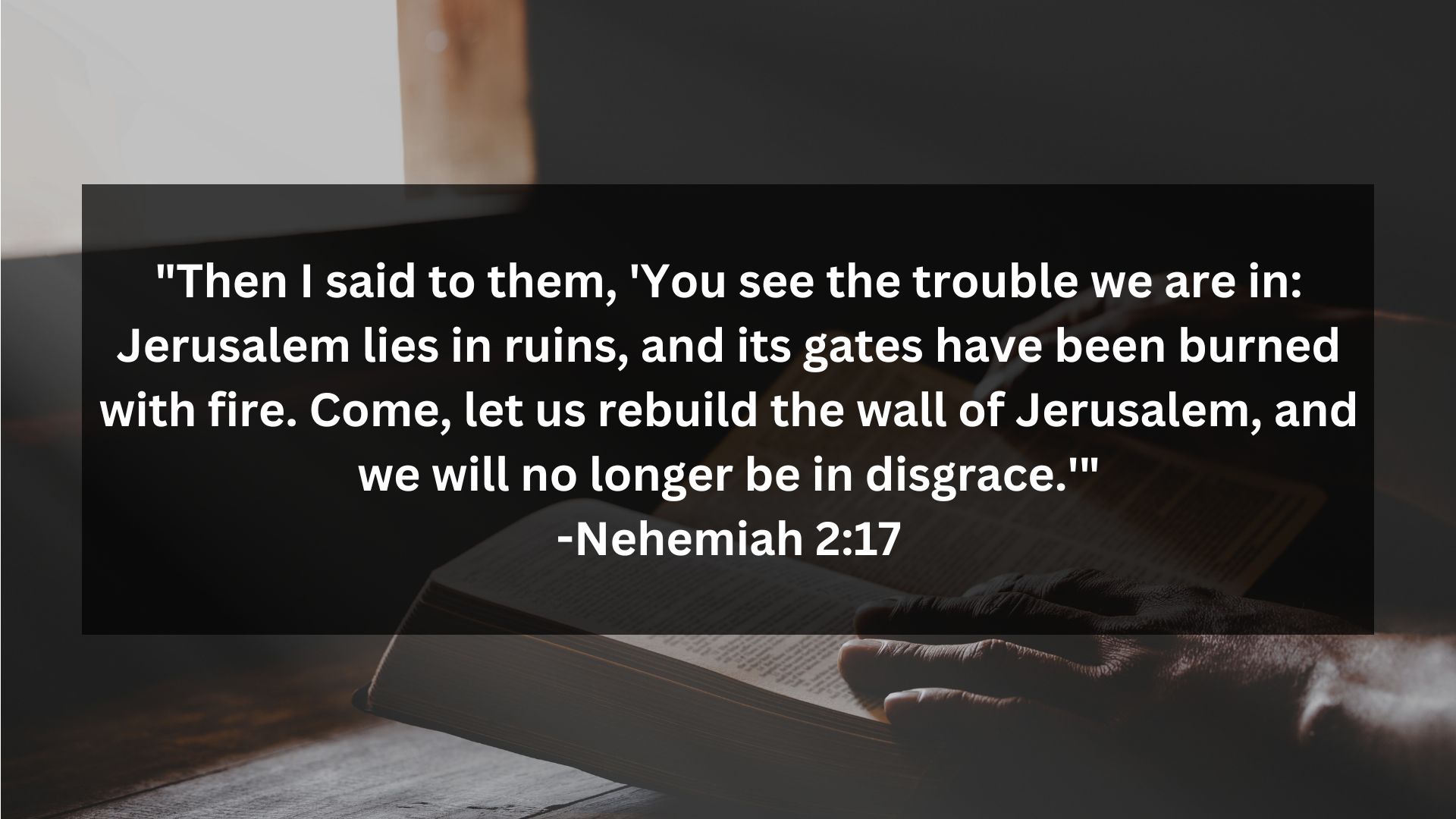 Bible Verses About Nehemiah Initiates Restoration