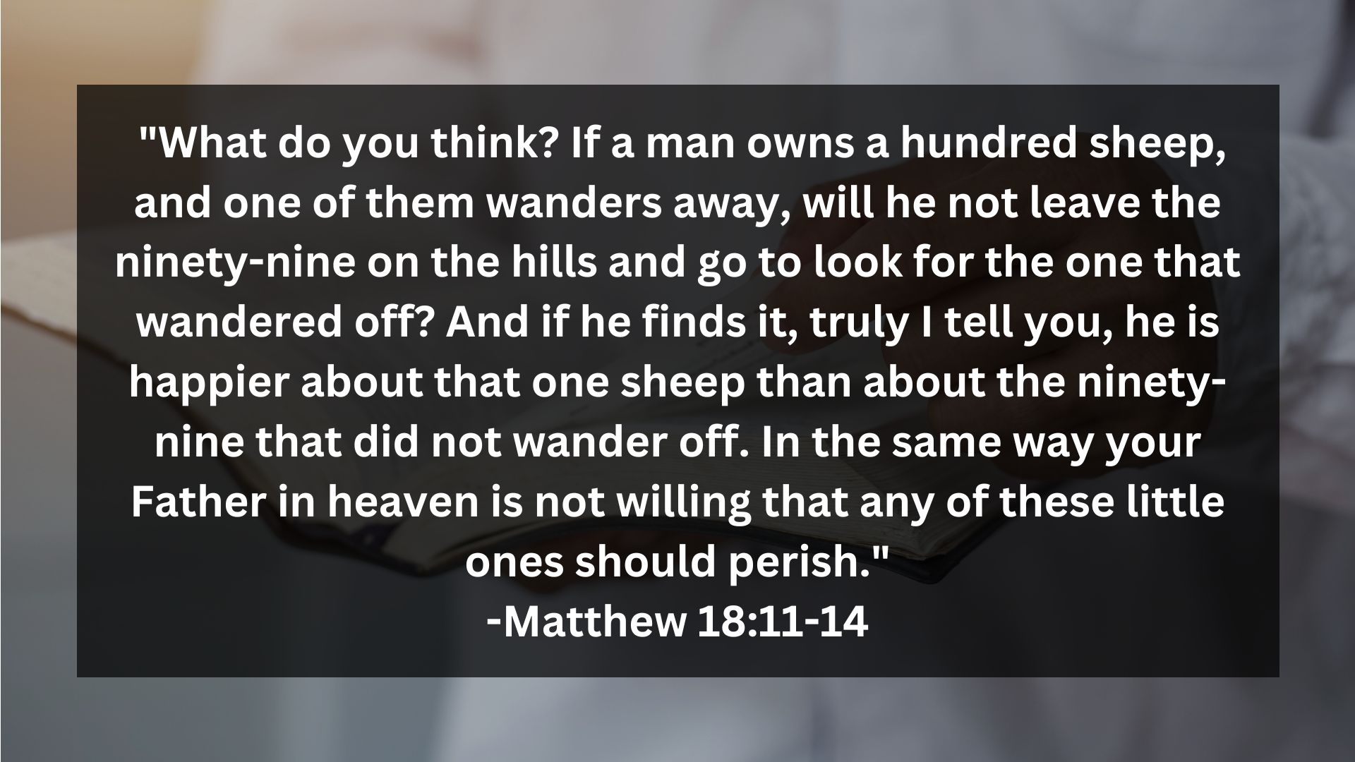 Bible Verses About The Lost Sheep