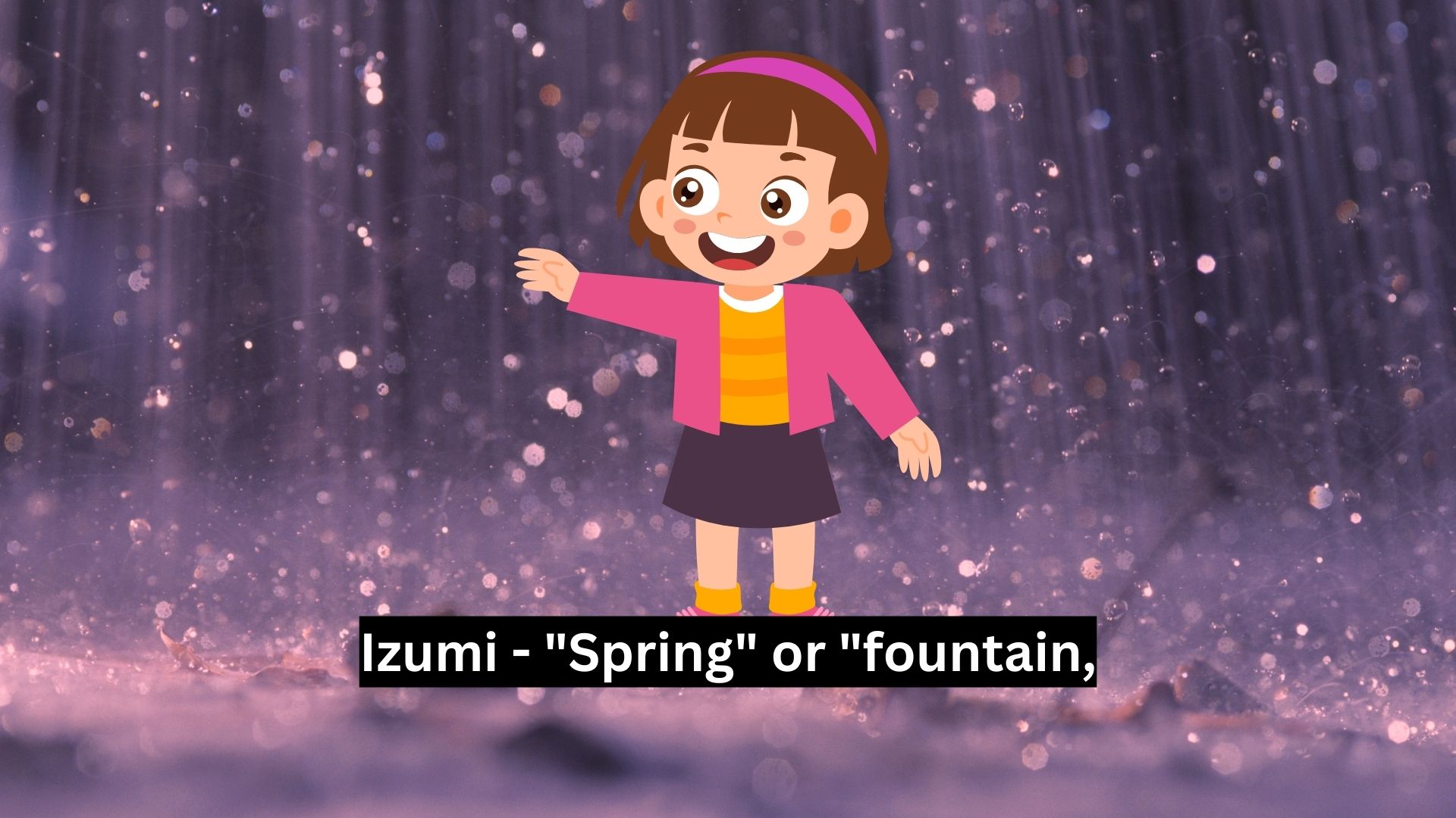 Japanese Names For Girls That Mean Rain 