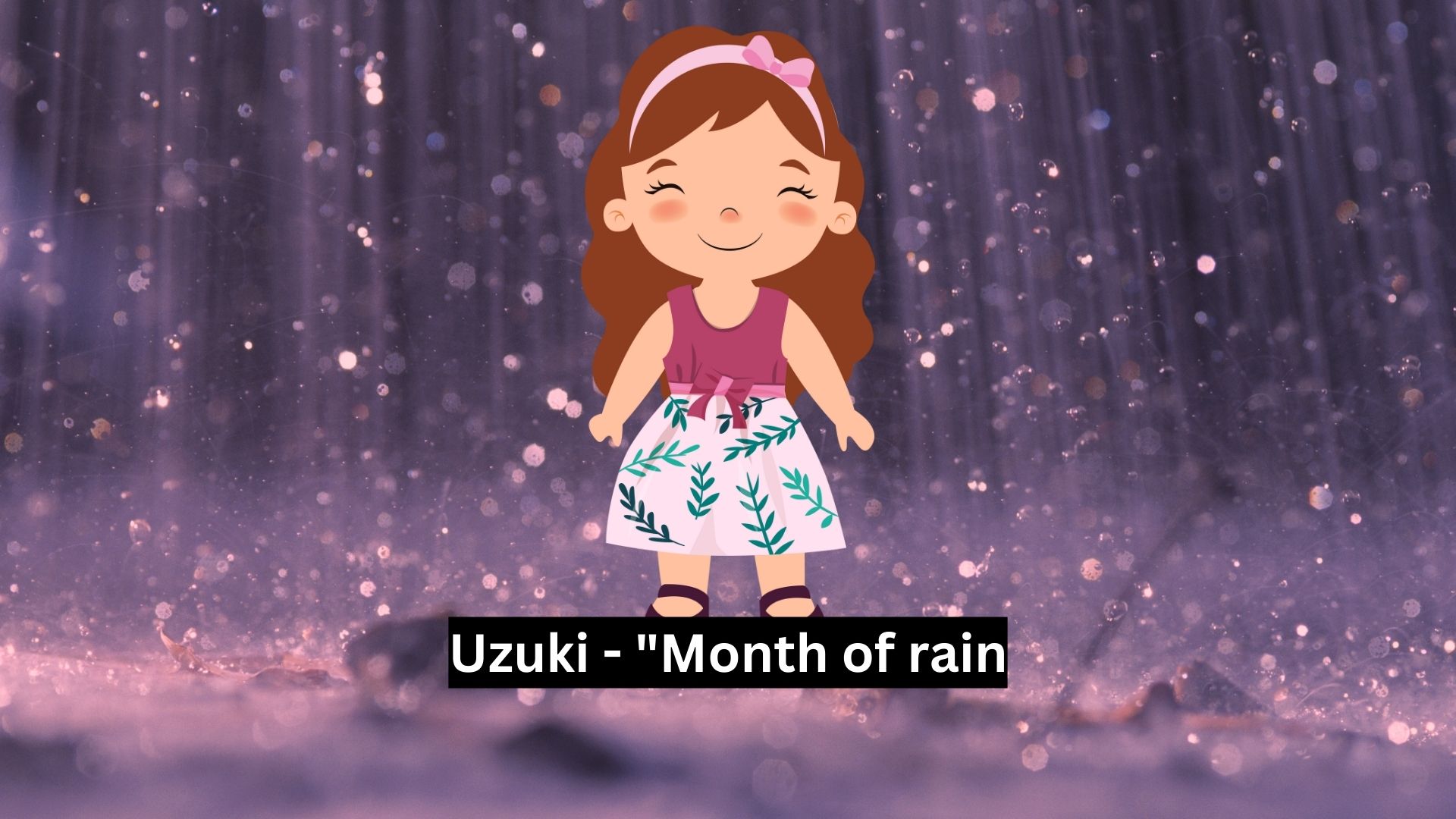 Japanese Names For Girls That Mean Rain