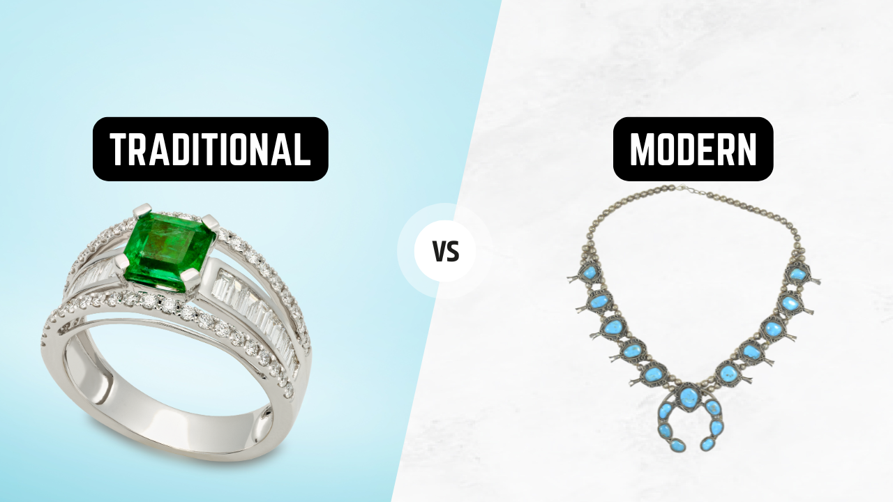 55th Year: Emerald (Traditional) vs. Turquoise (Modern)