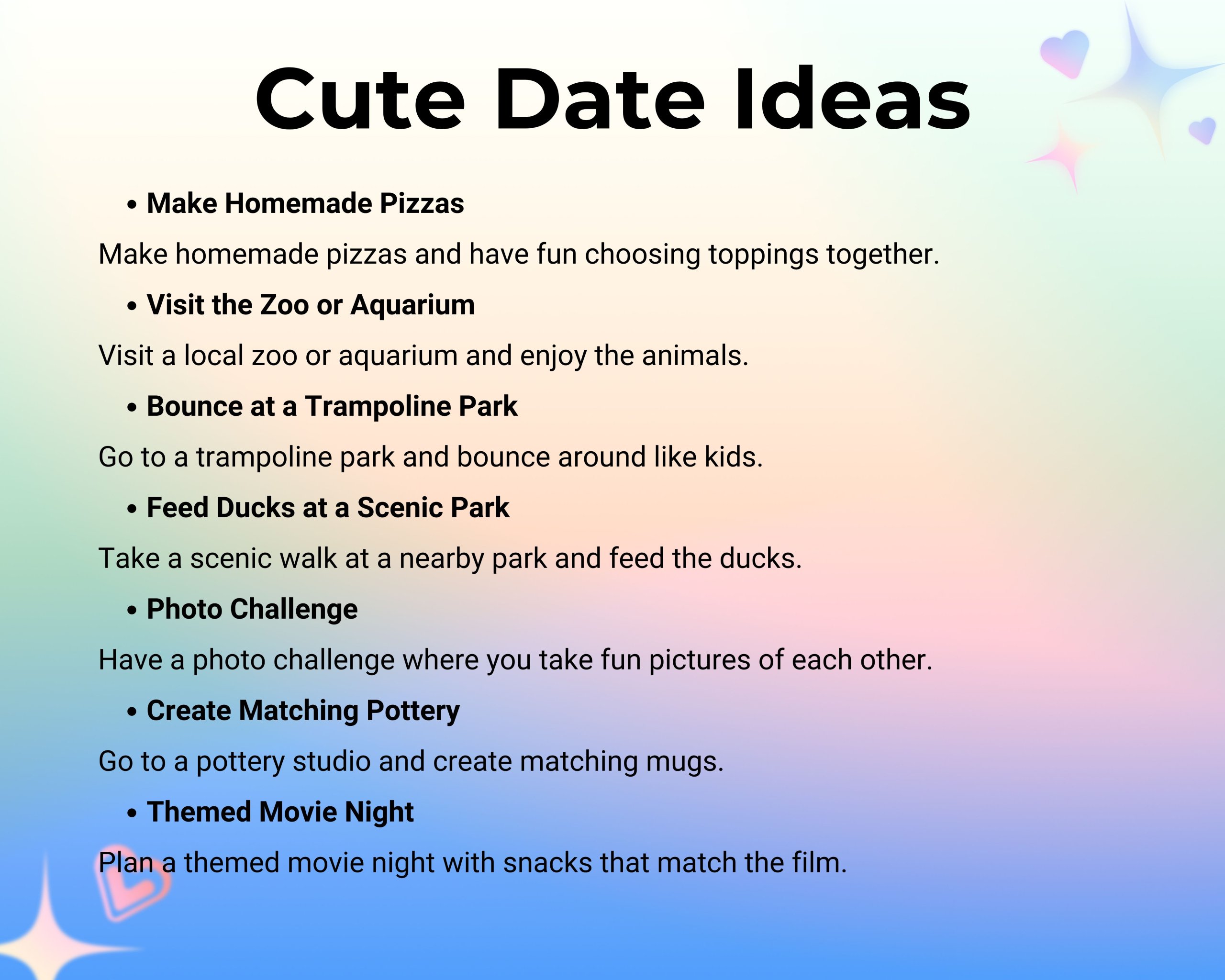 Cute Date Ideas