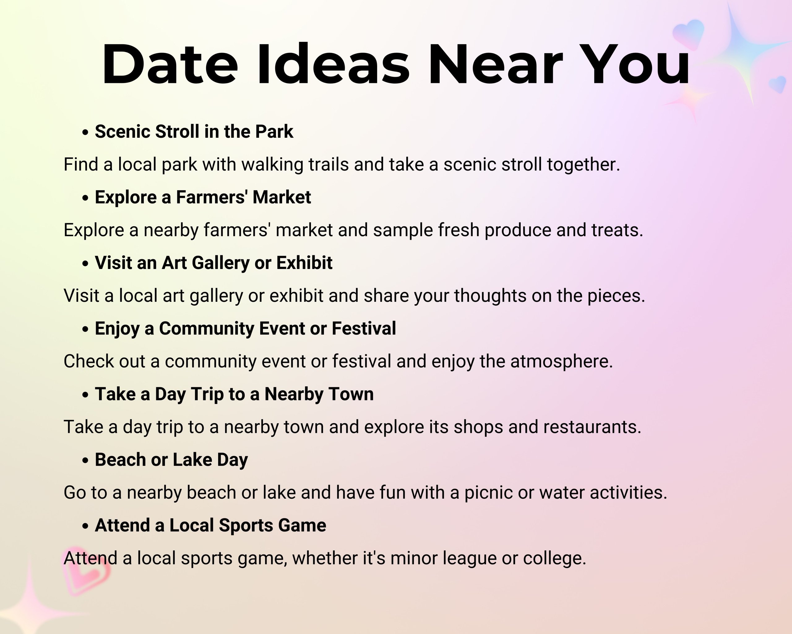 Date Ideas Near You