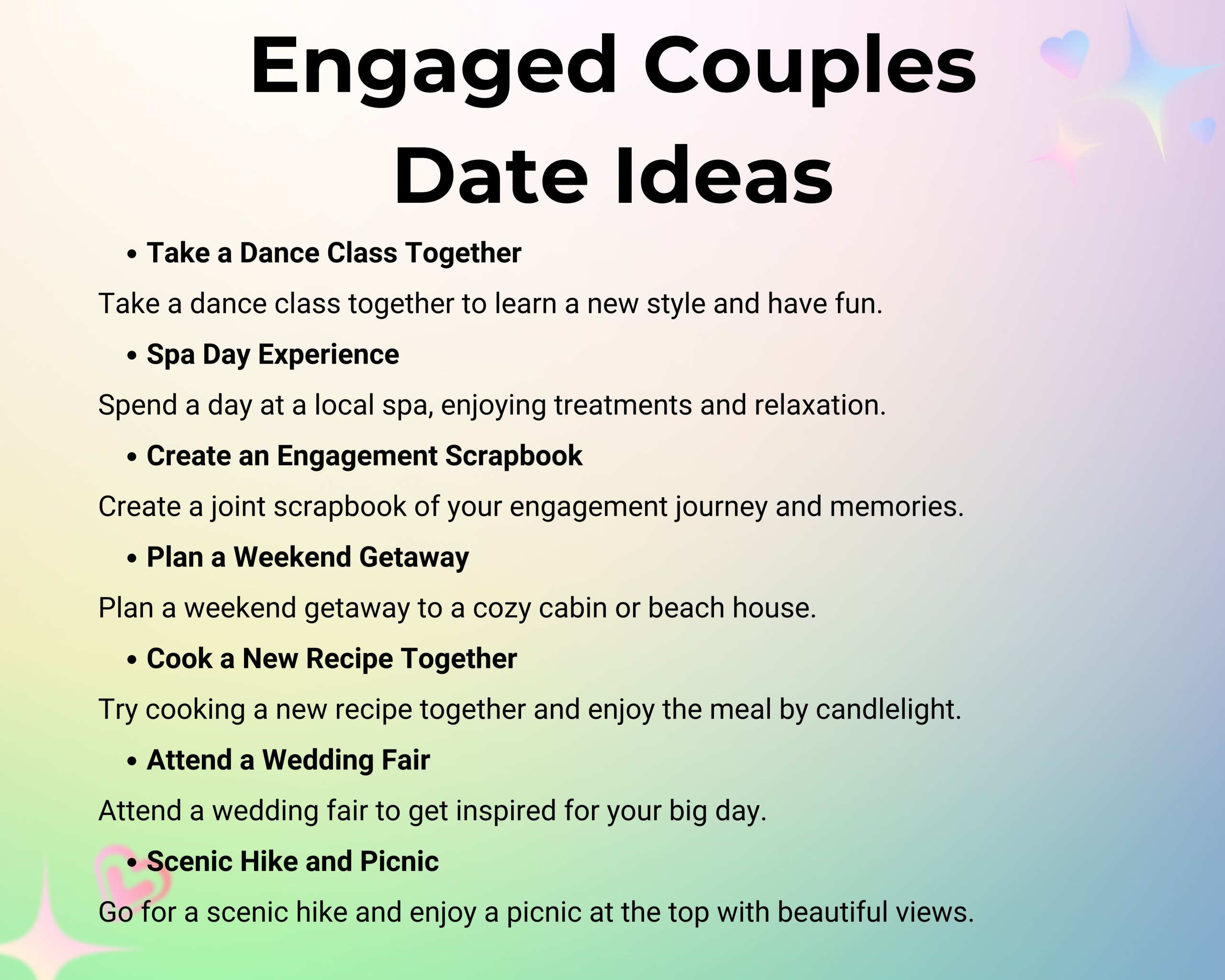 Engaged Couples Date Ideas 