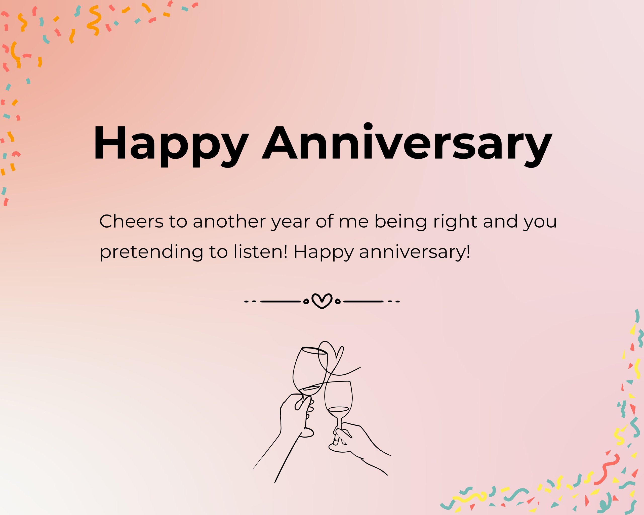 Funny Happy Anniversary Wishes for Wife