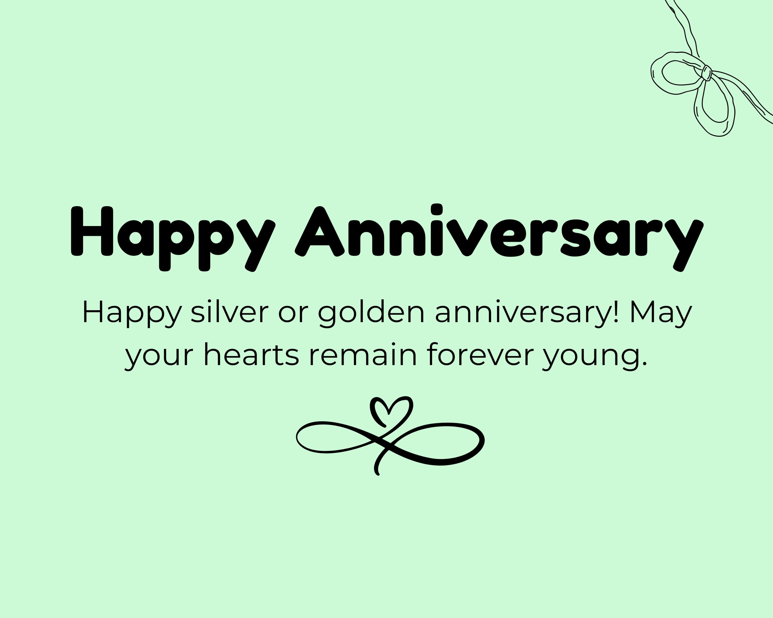 Silver and Golden Anniversary Congratulations