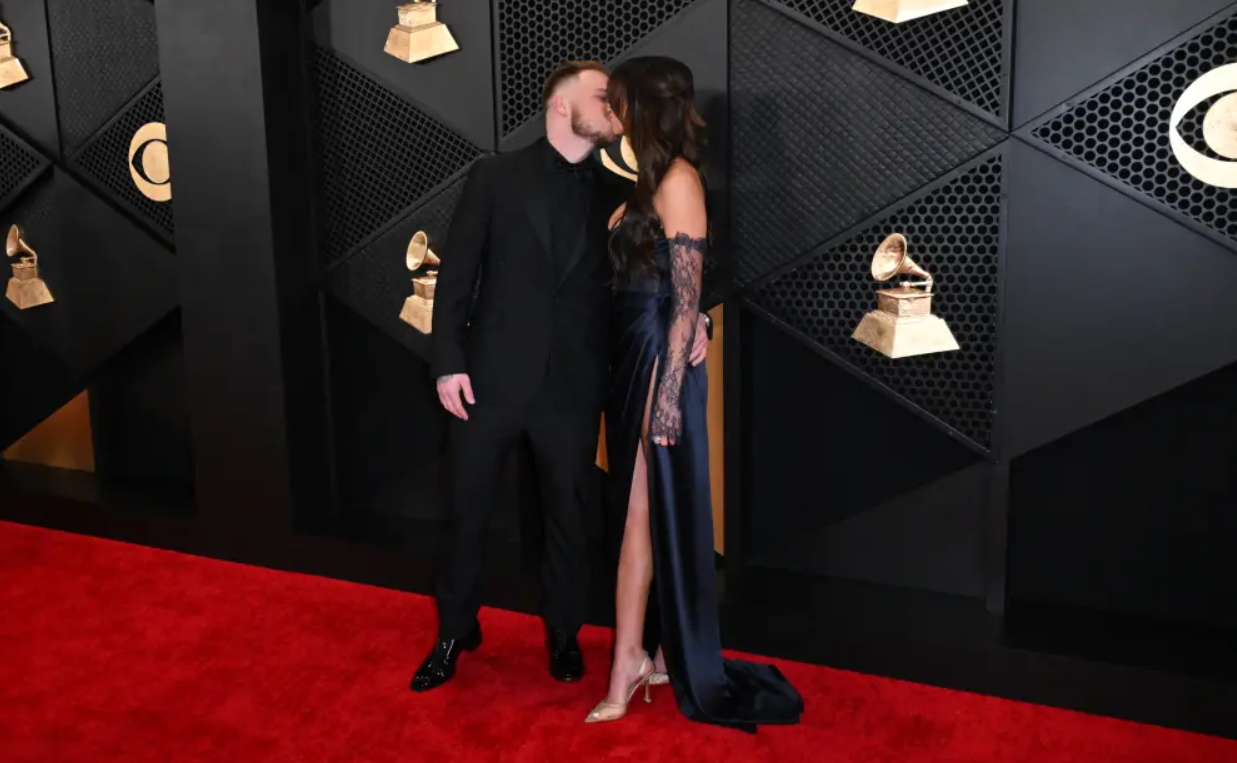 Zach Bryan and Brianna Chickenfry's Couple's Red Carpet Debut at the Grammys